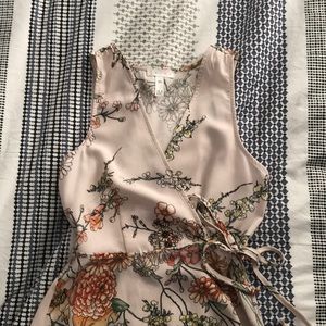 High low spring wrap dress